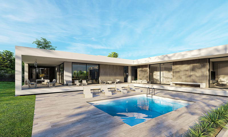 New modern villas link