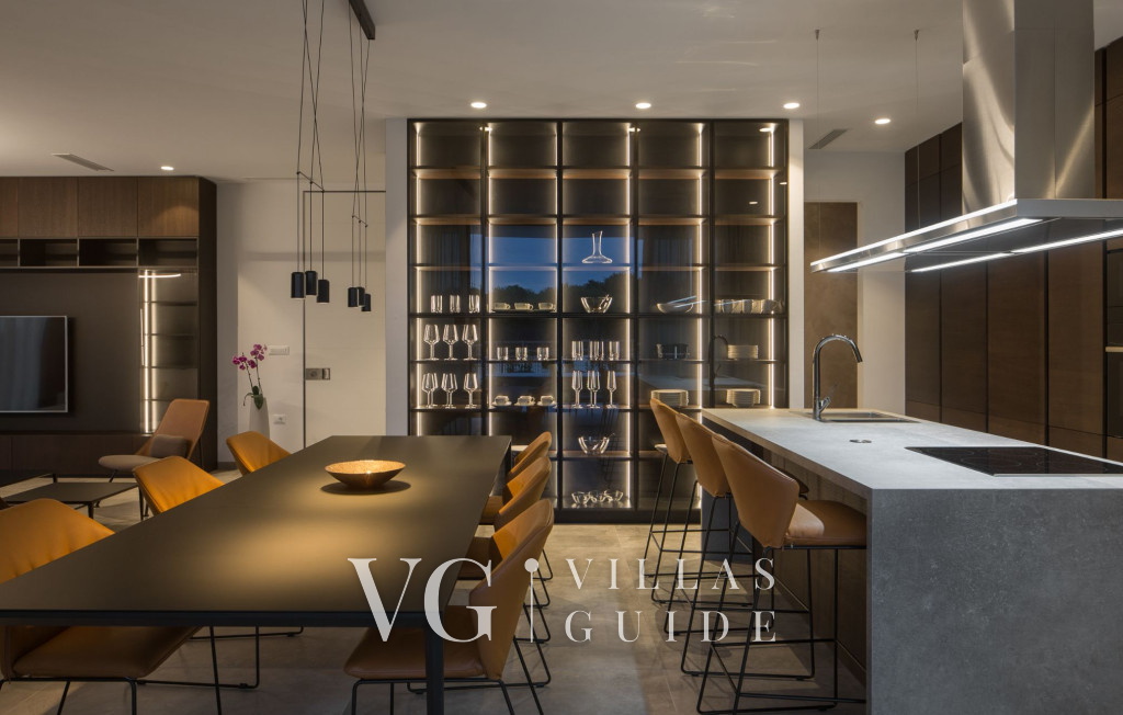 Villa Noble with outdoor and indoor pool Kitchen