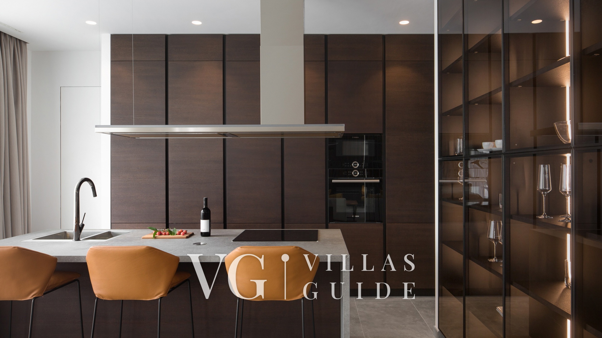 Villa Noble with outdoor and indoor pool Kitchen