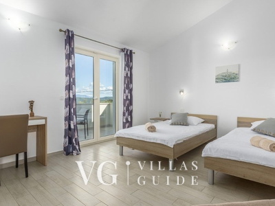 Villa Melli with pool, Whirlpool and panoramic View Camera da letto