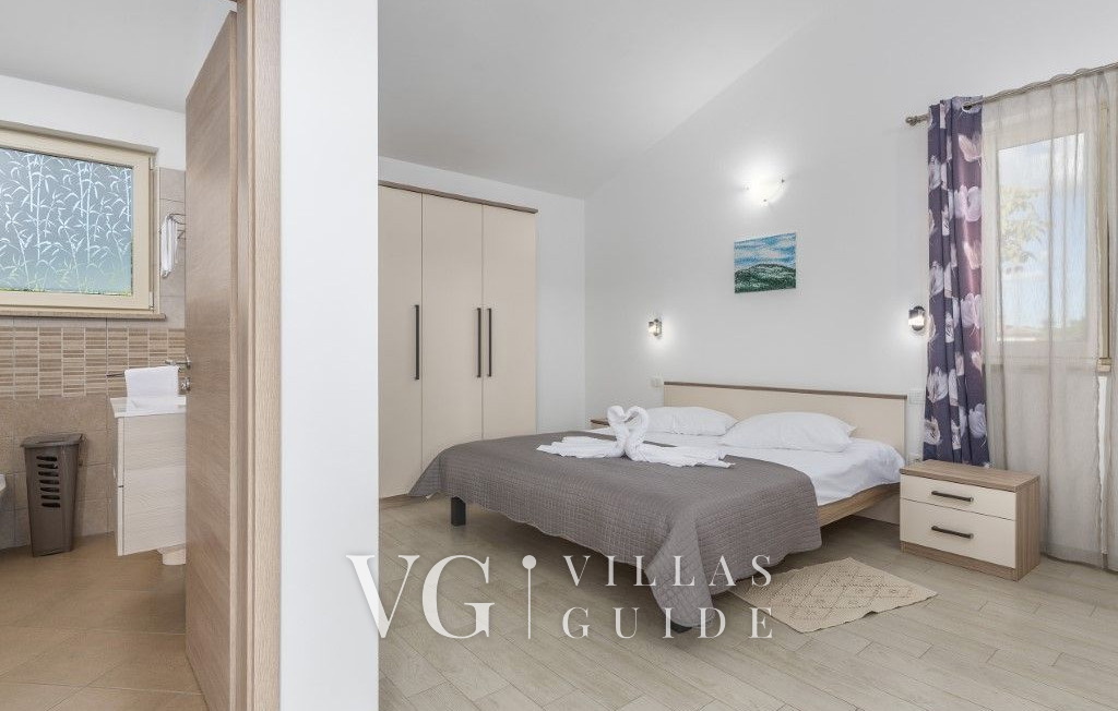 Villa Melli with pool, Whirlpool and panoramic View Camera da letto