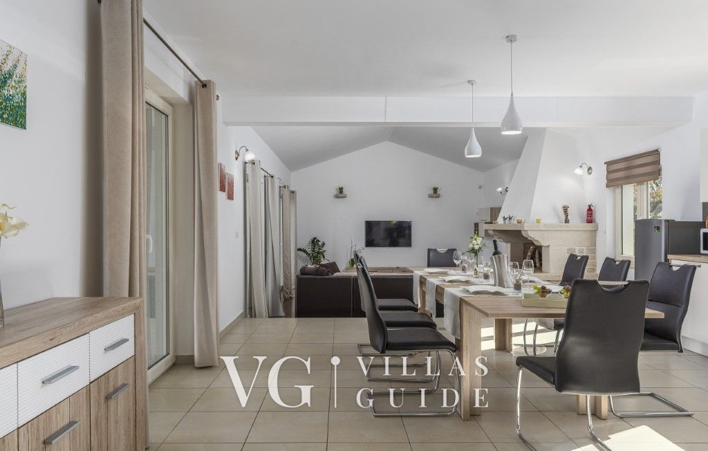 Villa Melli with pool, Whirlpool and panoramic View Wohnzimmer