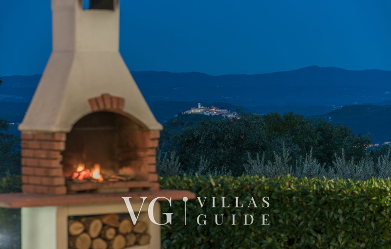 Villa Melli with pool, Whirlpool and panoramic View Garten und Außenbereich