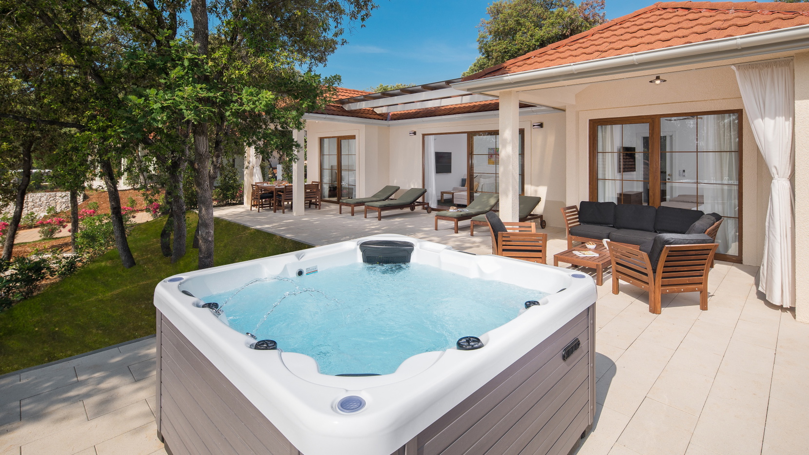 Luxury Bay Villa Porto Bus wellness