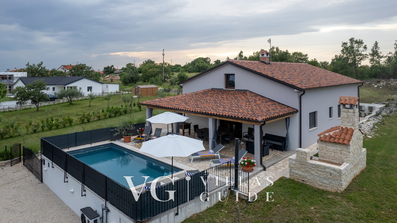 Villa Bibali Istra Dvorište i vanjski dio objekta