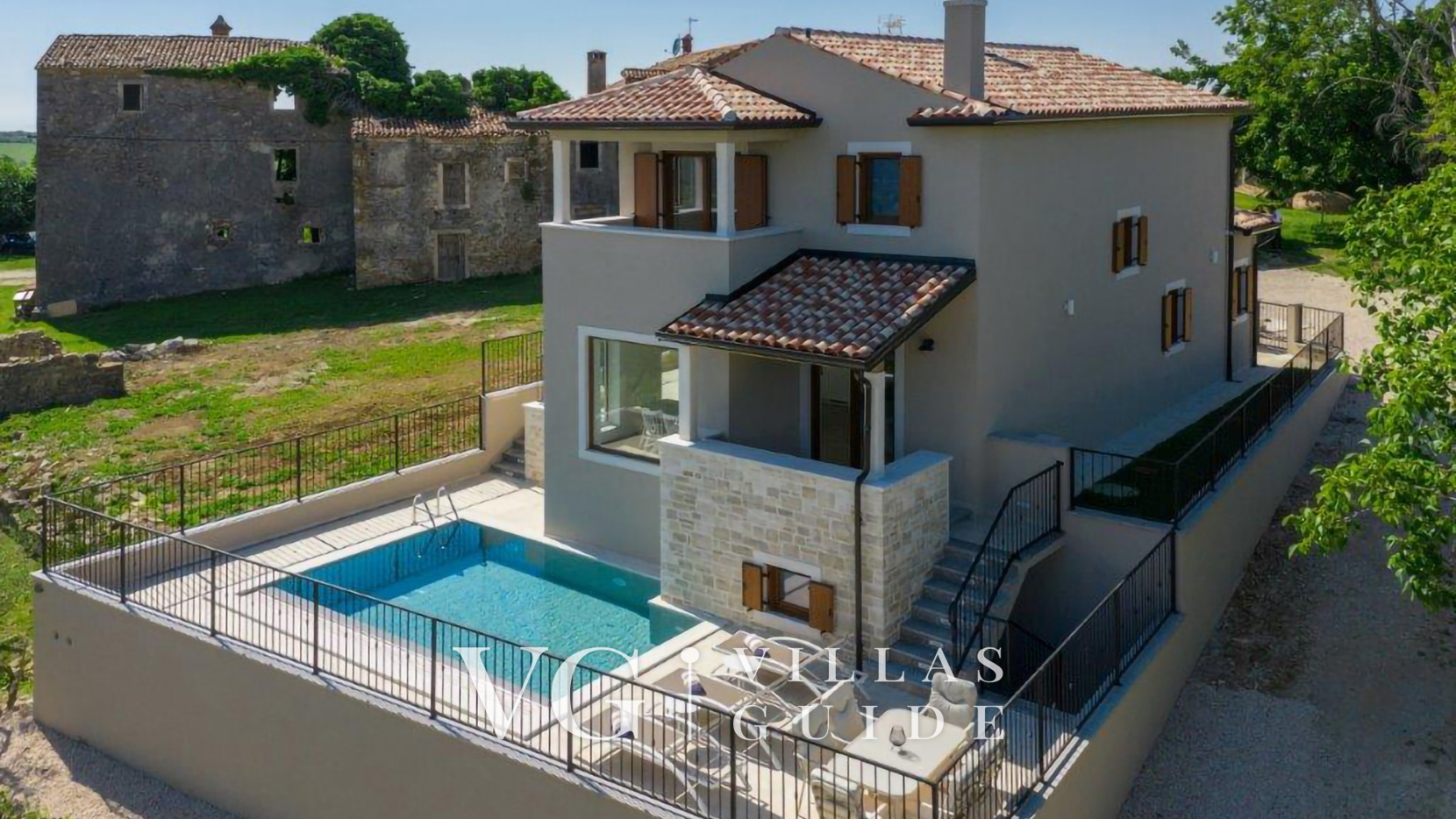 Villa Škarline Garden and property exterior