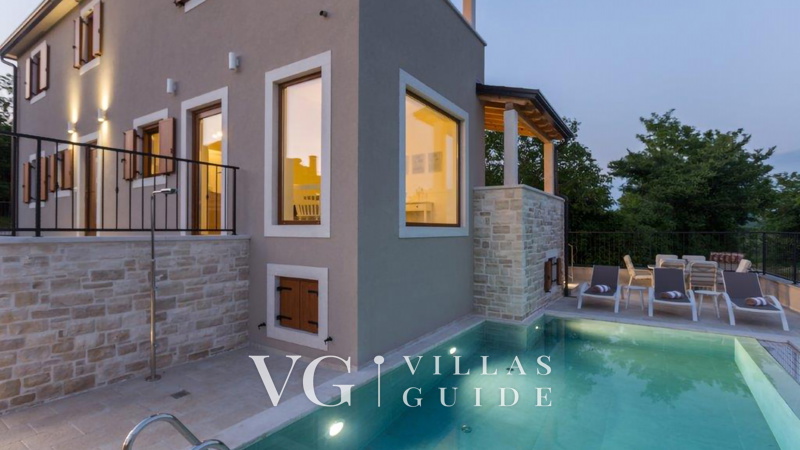 Villa Škarline Garden and property exterior