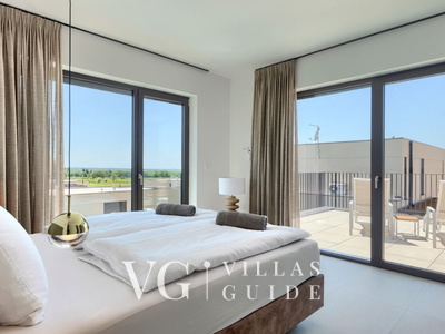 Villa Rosalie with Sauna & Pool Schlafzimmer