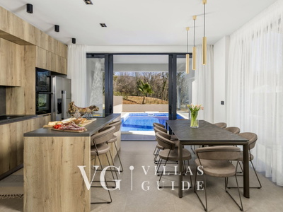 Casa Fani with seaview & pool & wellness Kitchen