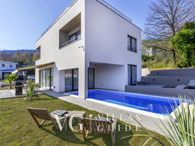 Casa Fani with seaview & pool & wellness Garden and property exterior