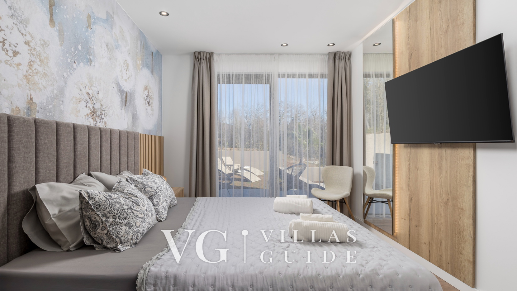 Casa Fani with seaview & pool & wellness Bedroom