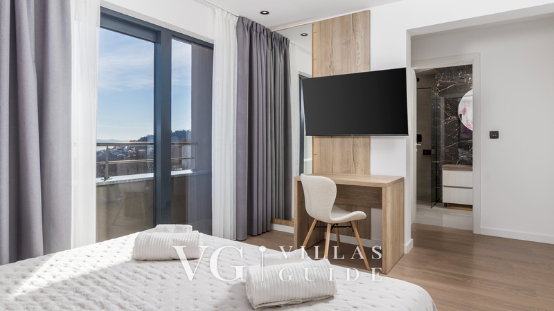 Casa Fani with seaview & pool & wellness Bedroom