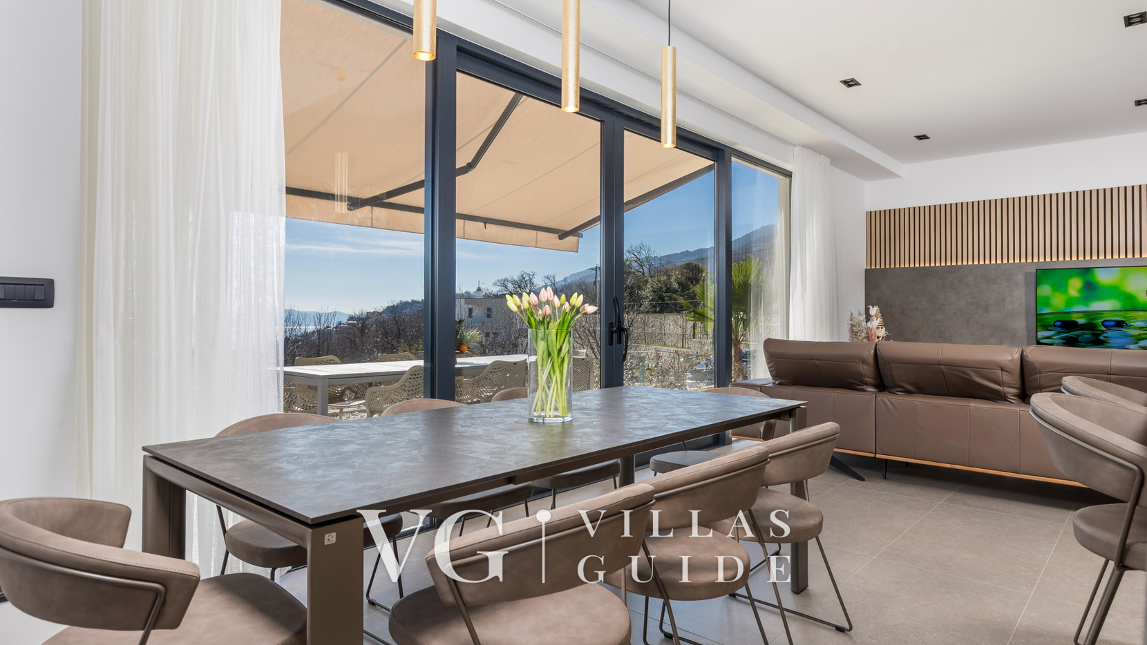 Casa Fani with seaview & pool & wellness Living room