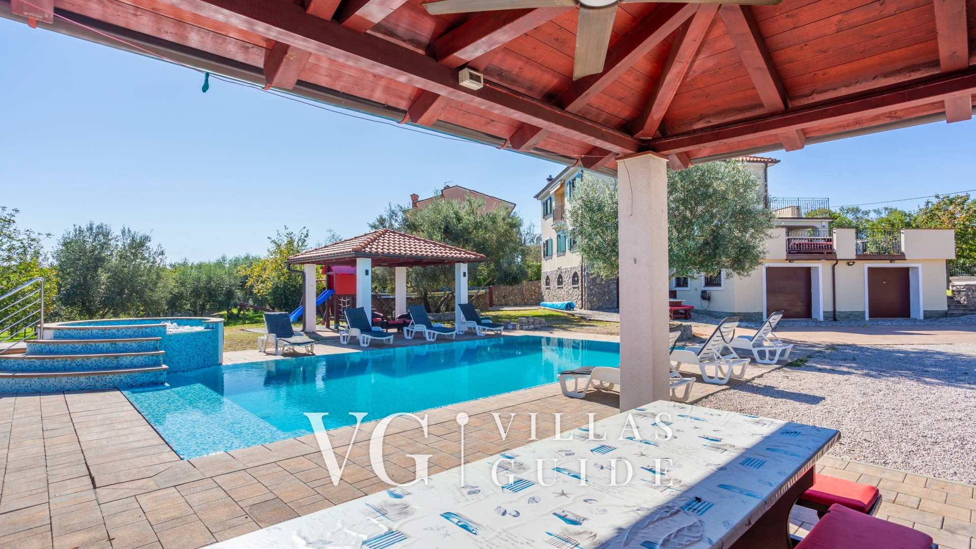 Villa Grande heated pool&whirpool&sauna&pet friendly Giardino e esterni della proprietà