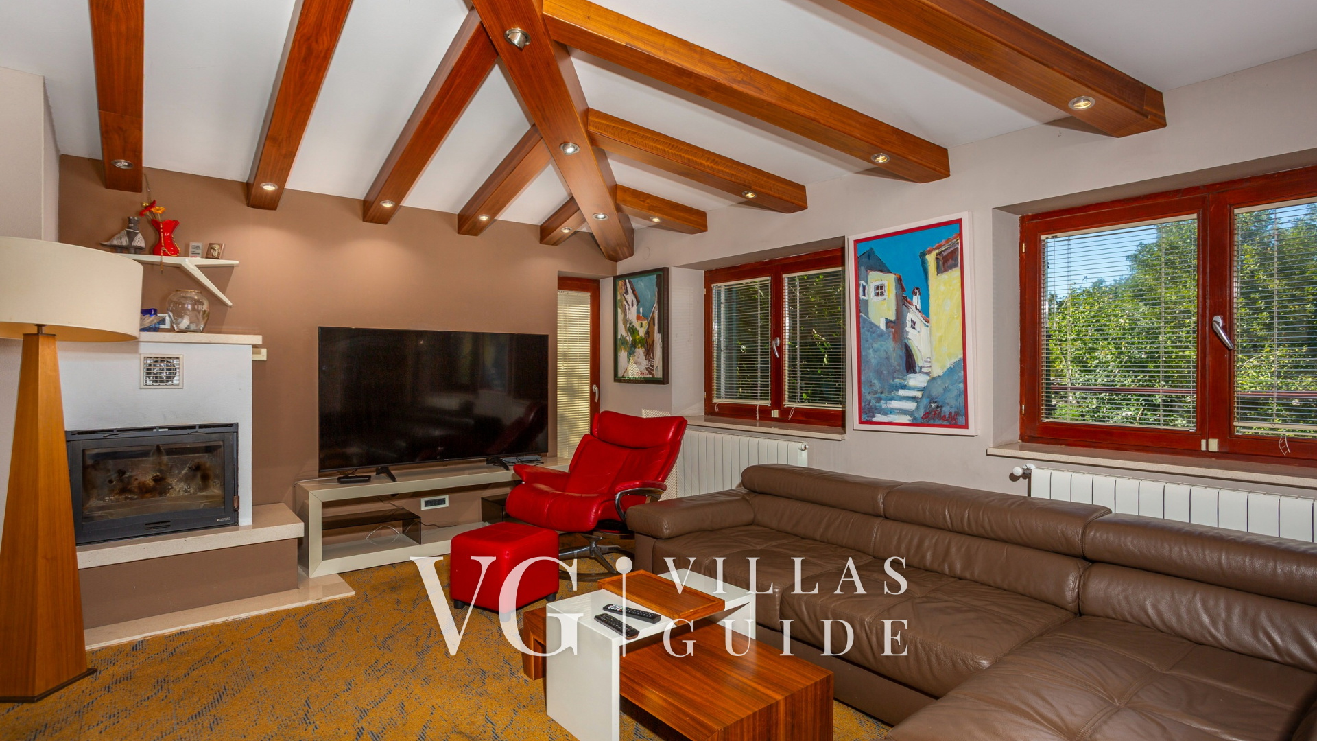 Villa Grande heated pool&whirpool&sauna&pet friendly Soggiorno