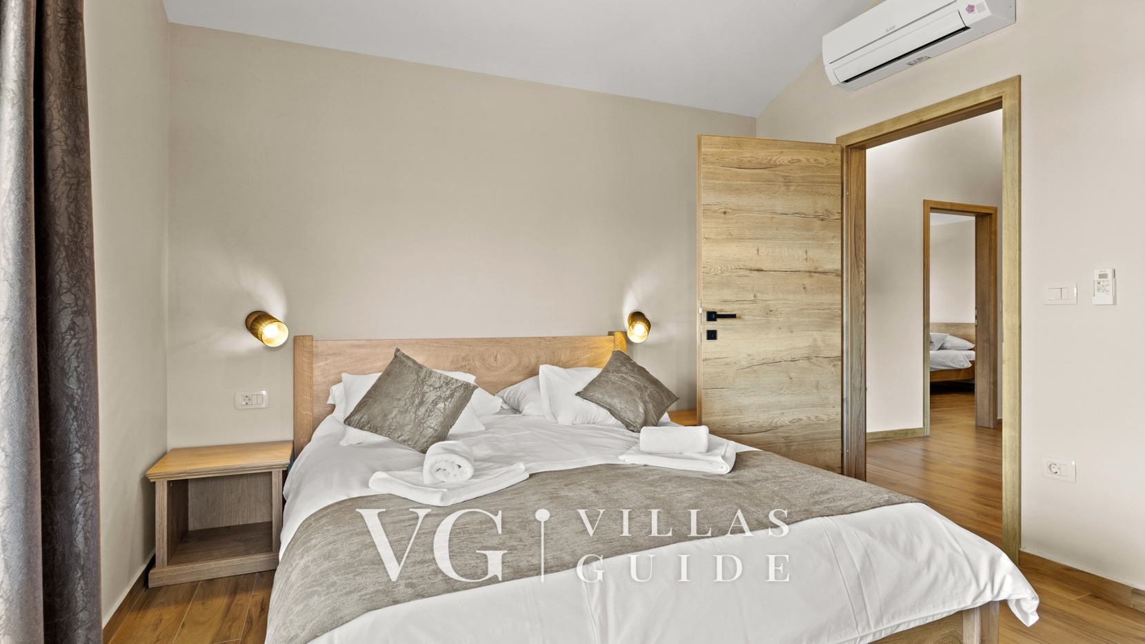 Stone Villa Murine Istria Schlafzimmer