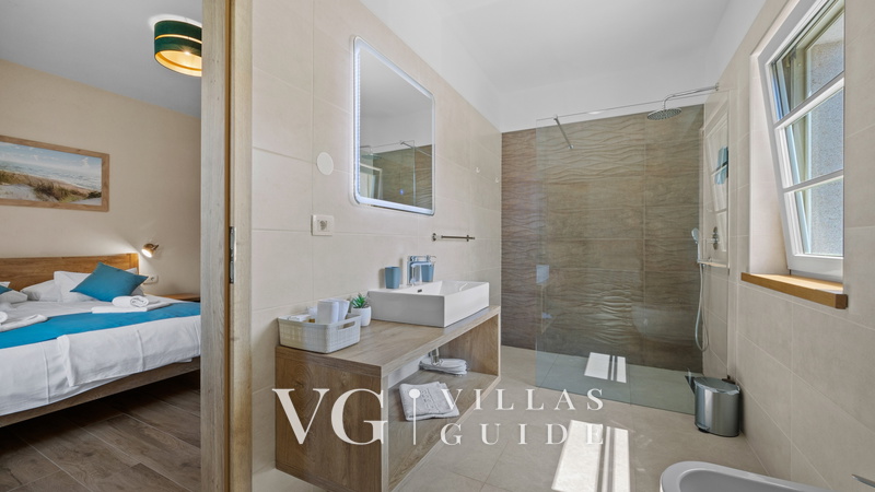 Stone Villa Murine Istria Badezimmer
