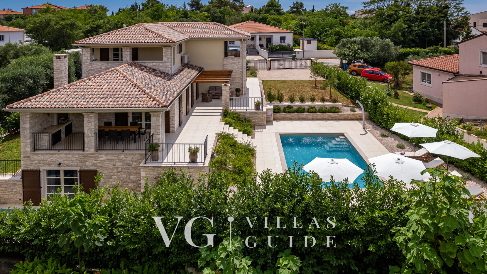 Stone Villa Murine Istria Garten und Außenbereich