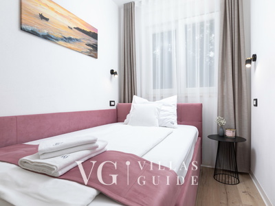 Sea View Villa Oliva with pool Island Krk Camera da letto