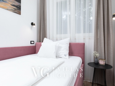 Sea View Villa Oliva with pool Island Krk Camera da letto