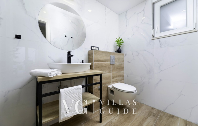 Sea View Villa Oliva with pool Island Krk Bathroom