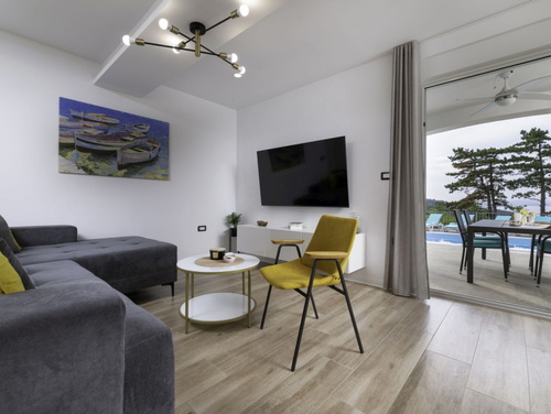 Sea View Villa Oliva with pool Island Krk