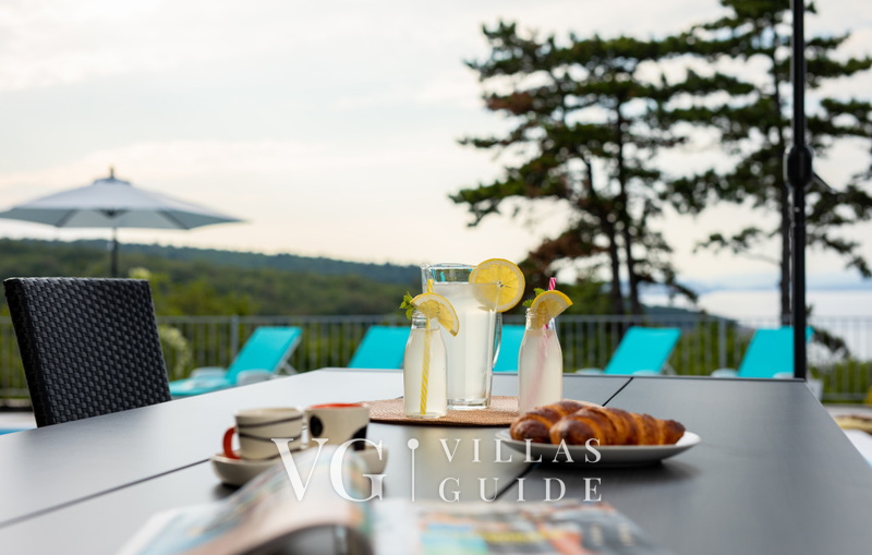 Sea View Villa Oliva with pool Island Krk Garden and property exterior