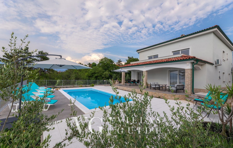 Sea View Villa Oliva with pool Island Krk