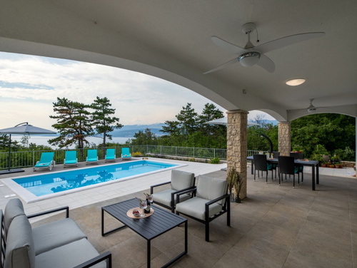 Sea View Villa Oliva with pool Island Krk
