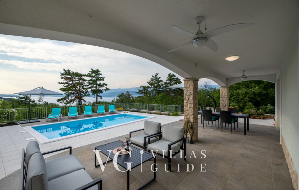 Sea View Villa Oliva with pool Island Krk