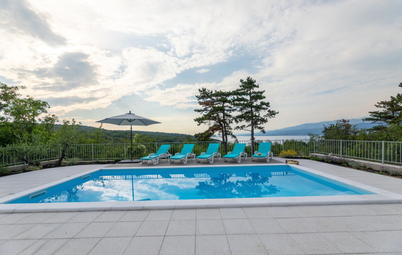 Sea View Villa Oliva with pool Island Krk