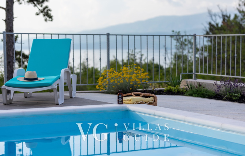 Sea View Villa Oliva with pool Island Krk Pool