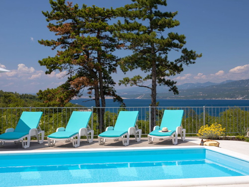 Sea View Villa Oliva with pool Island Krk