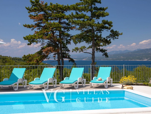 Sea View Villa Oliva with pool Island Krk