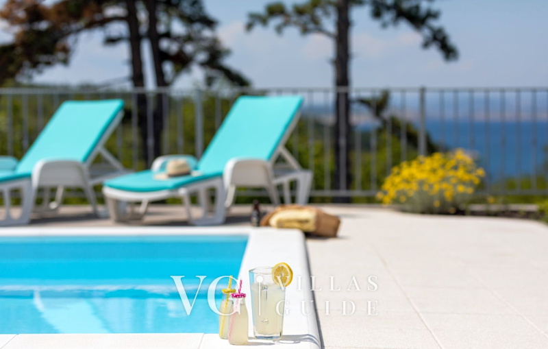 Sea View Villa Oliva with pool Island Krk