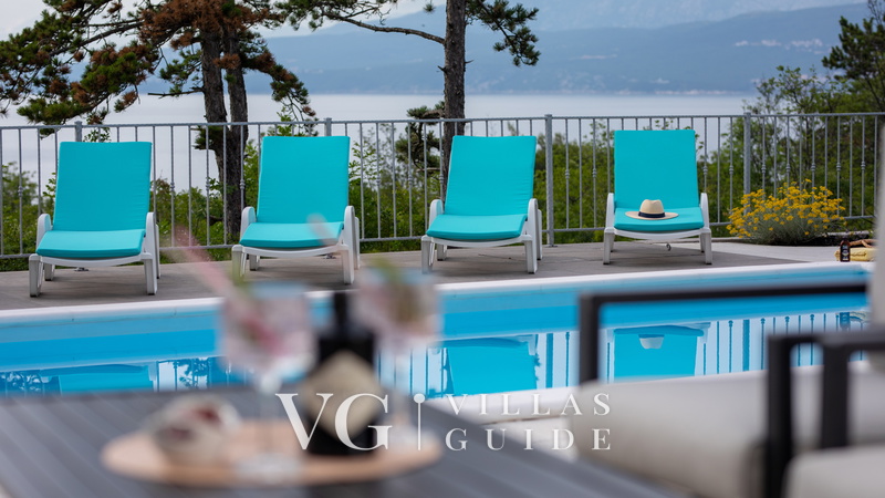 Sea View Villa Oliva with pool Island Krk