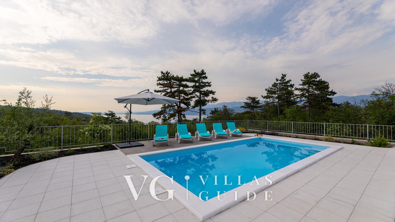 Sea View Villa Oliva with pool Island Krk Pool