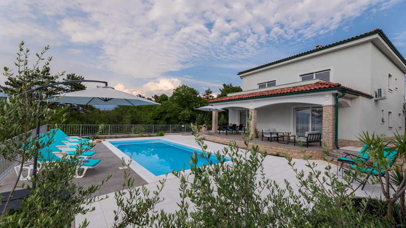 Sea View Villa Oliva with pool Island Krk