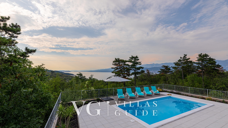 Sea View Villa Oliva with pool Island Krk Pool