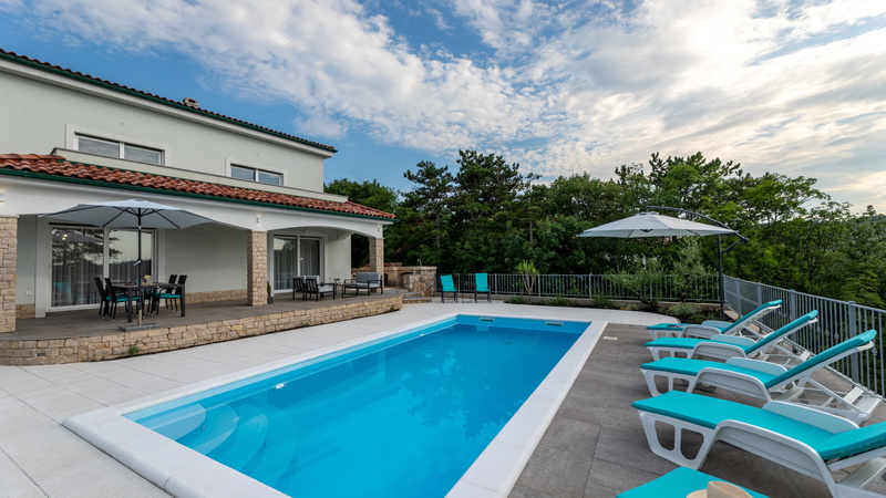 Sea View Villa Oliva with pool Island Krk