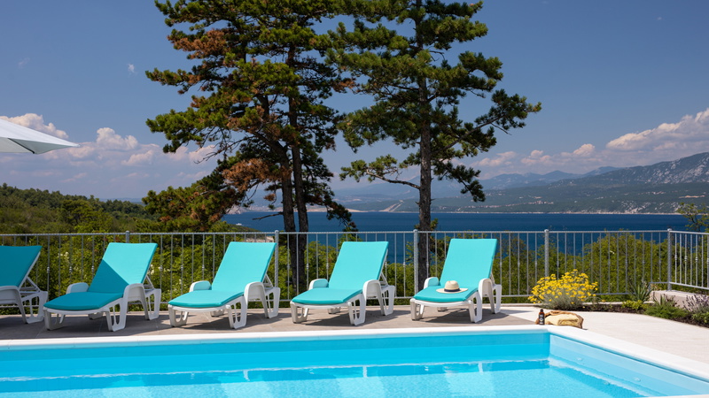 Sea View Villa Oliva with pool Island Krk