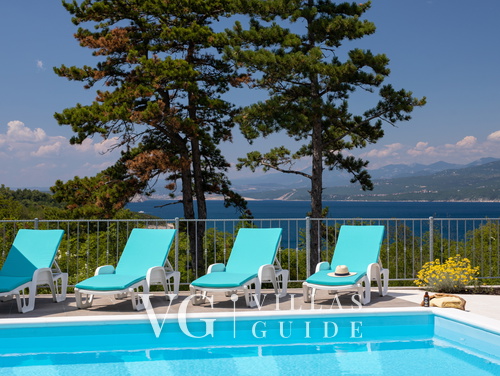 Sea View Villa Oliva with pool Island Krk