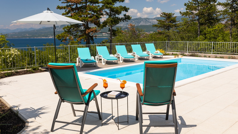 Sea View Villa Oliva with pool Island Krk