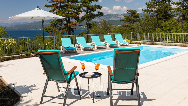 Sea View Villa Oliva with pool Island Krk Pool