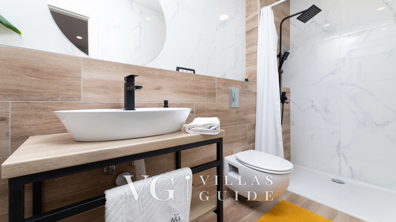 Sea View Villa Oliva with pool Island Krk Bathroom