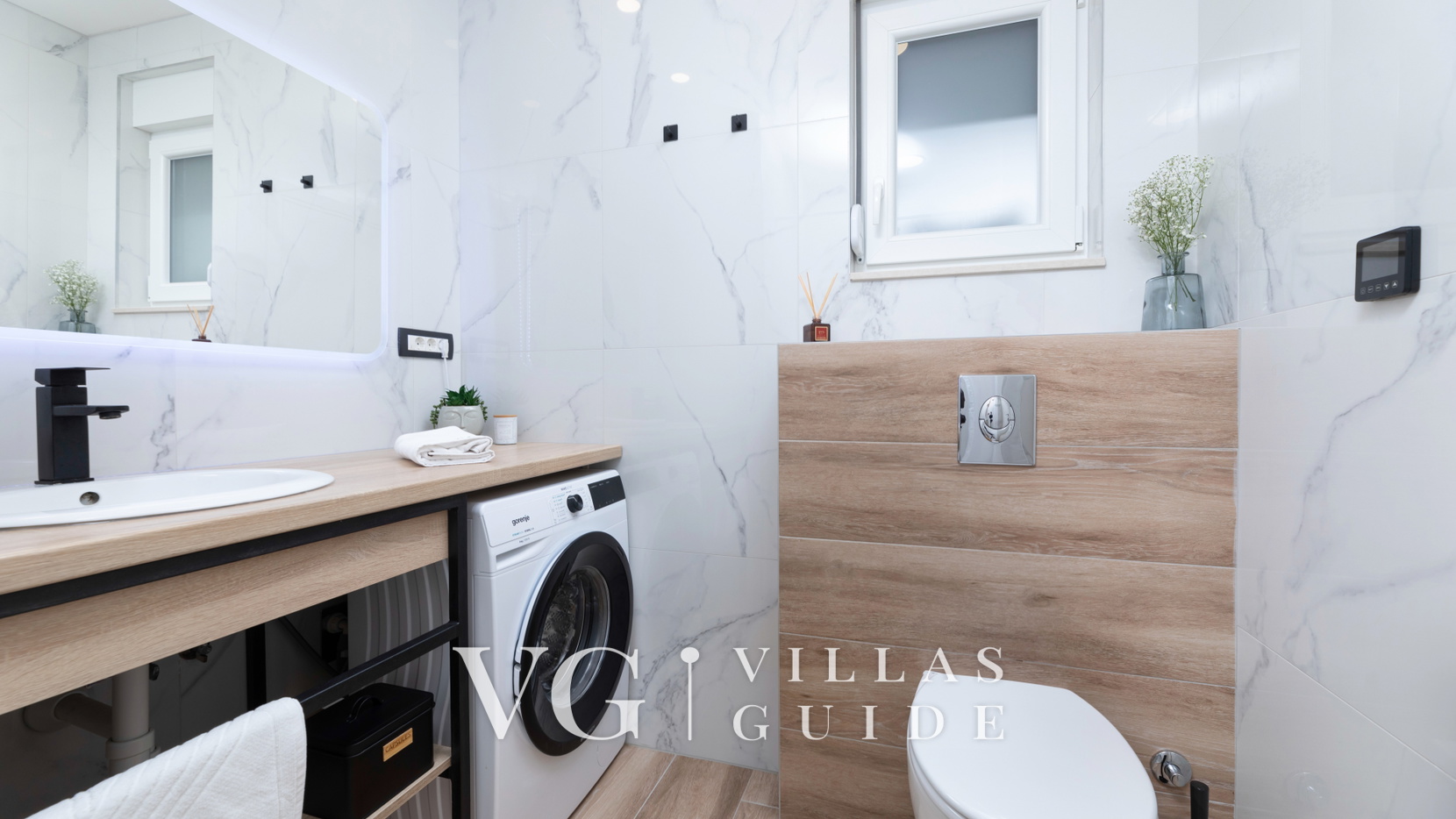 Sea View Villa Oliva with pool Island Krk Bathroom