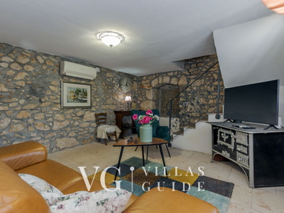 Stone House Zijavica with pool Living room