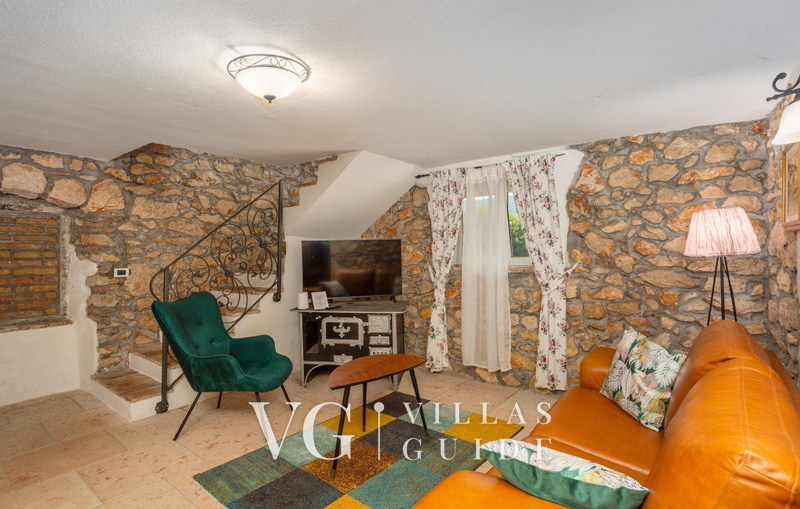 Stone House Zijavica with pool Dnevni boravak