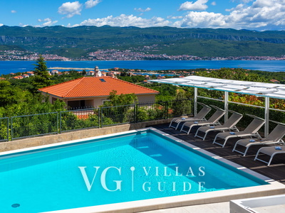 Vila Oleander pool&sea view&pet friendly- Malinska Piscina