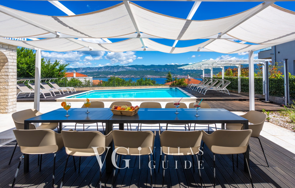 Vila Oleander pool&sea view&pet friendly- Malinska Giardino e esterni della proprietà